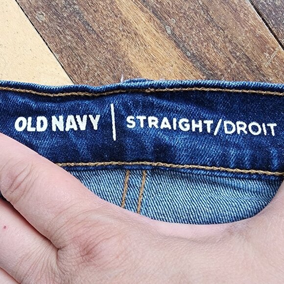 Old Navy Medium Wash Straight Leg Jeans Size 38x34 - Picture 8 of 15